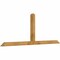 Ekena Millwork Portland Rough Sawn Timber Gable Bracket, Western Red Cedar, 96"W x 36"H x 4"D x 4"F, 9/12 Pitch GBW096X36X0404POR00RWR - alternate 2